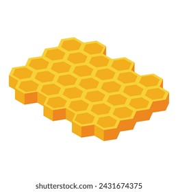 Bee frame honey icon isometric vector. Work summer. Garden work farmer