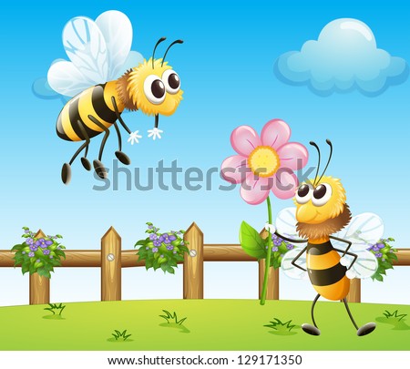 Similar – Foto Bild honeybee Natur Pflanze