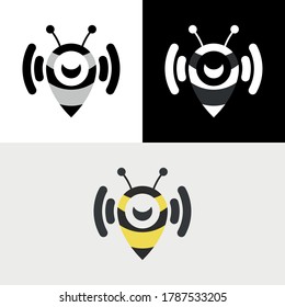 Bee GPS Mobile Location Logo