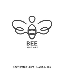 Bee graphic design template vector