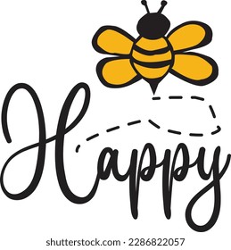 bee happy svg ,Bee svg Design, Bee svg bundle