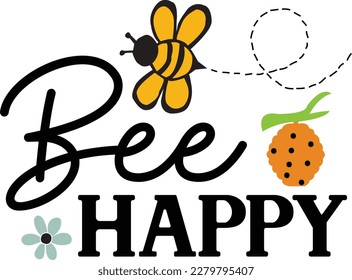 bee happy sweet baby svg