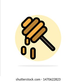 Bee, Healthy, Honey Abstract Circle Background Flat color Icon. Vector Icon Template background