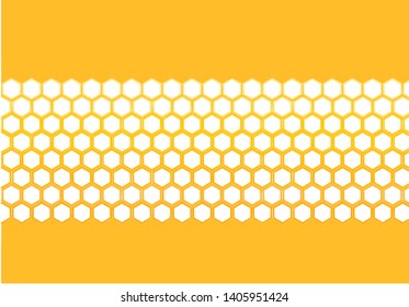 Bee hive, abstract honeycombs on yellow background vector illustration.