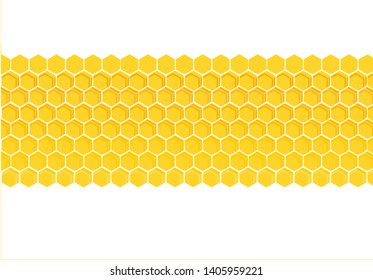Bee hive, abstract honeycombs on white background vector illustration