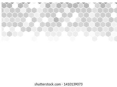 Bee hive, abstract honeycombs on white background vector illustration. 