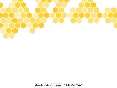 Bee hive, abstract honeycombs on white background vector illustration. 