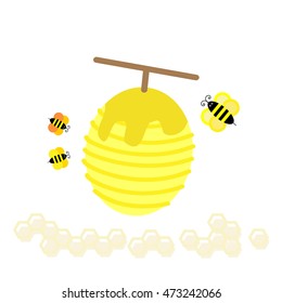 bee hive cartoon