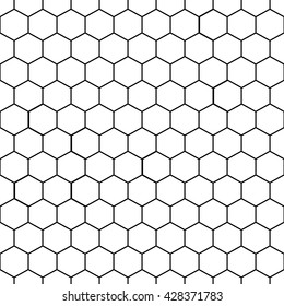 Bee hive doodle pattern background