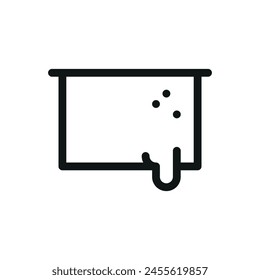 Bee hive frame isolated icon, beehive frames vector symbol with editable stroke