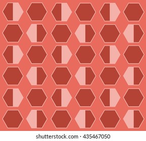 bee hive hexagon pastel cartoon background vector EPS10