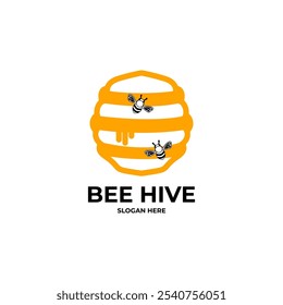 bee hive honey logo vector