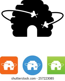 Bee hive icon