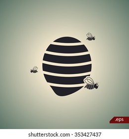Bee hive icon