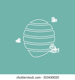 Bee hive icon