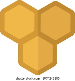 Bee hive, icon illustration, vector on white background