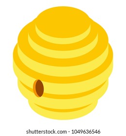 Bee hive  icon. Isometric illustration of bee hive vector icon for web