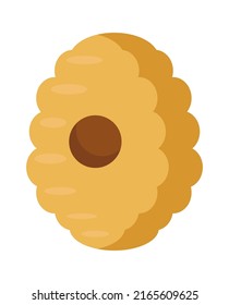 Bee hive icon. Vector illustration
