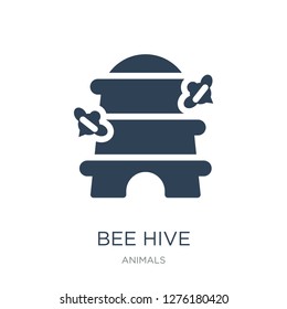 bee hive icon vector on white background, bee hive trendy filled icons from Animals collection, bee hive vector illustration