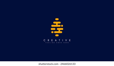 Bee Hive logo design vector illustration.