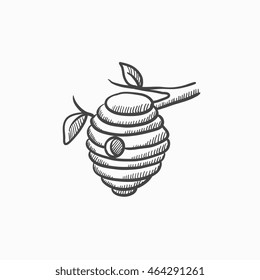 How To Draw A Simple Beehive 