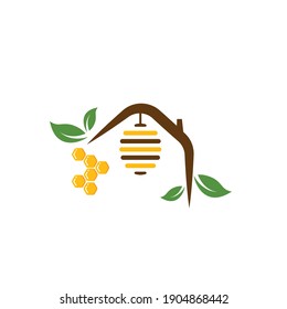 bee hive vector icon illustration design