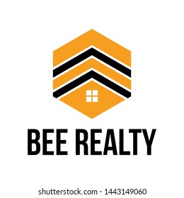 bee home realty logo design