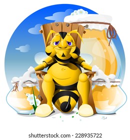 Bee with the honey 