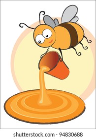 bee with honey