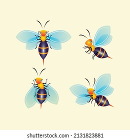 Bee Honey Cartoon for logo or Mascot