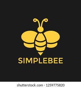 Bee honey graphic design template vector illustration