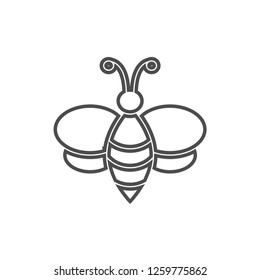 Bee honey graphic design template vector illustration