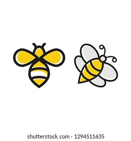 Bee honey graphic design template vector isolated