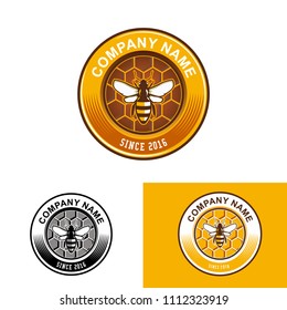 bee honey logo