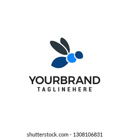Bee Honey logo design concept template