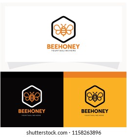 Bee Honey Logo Design Template