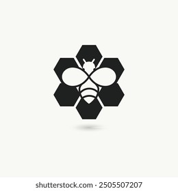 Logotipo de la abeja. logotipo de la abeja. icono de la abeja