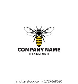 Bee, honey logo illustration vector