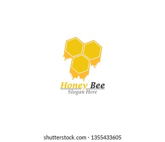 Bee and Honey logo template