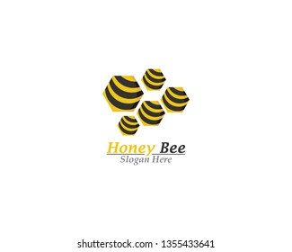 Bee and Honey logo template