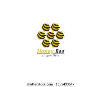 Bee and Honey logo template