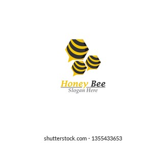 Bee and Honey logo template