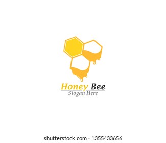 Bee and Honey logo template