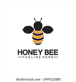 Plantilla de diseño de símbolo de icono del logotipo de miel de abeja