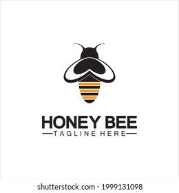 Bee honey logo vector icon symbol illustration design template