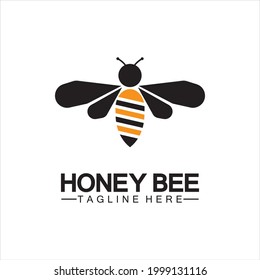 Bee honey logo vector icon symbol illustration design template