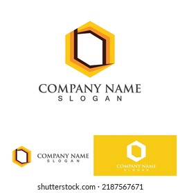 Bee honey logo vector icon symbol illustration design template
