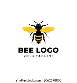 Bee Honey Logo Vector ilustration