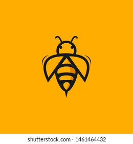 Bee honey outline icon symbol logo design Graphic Vector Abstract Template download