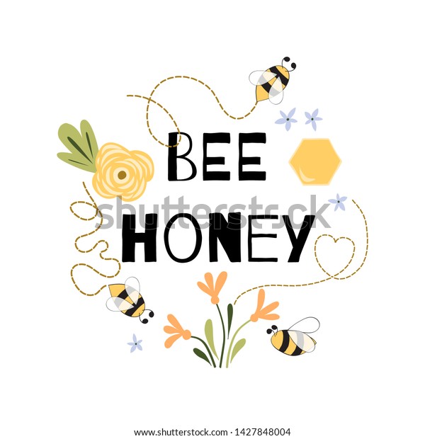 蜂蜜はちみつの引用おかしな印刷可愛いテキストフレーズ蜂蜜の絵 文字のポスターまたはtシャツのテキスタイルグラフィックデザイン驚くべき蜂 の文字黄色の白いタイポグラフィーロゴスイートベクターイラスト のベクター画像素材 ロイヤリティフリー